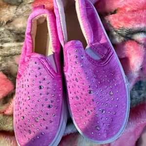 Swiggles Pink Kids Sneakers with Rhinestones